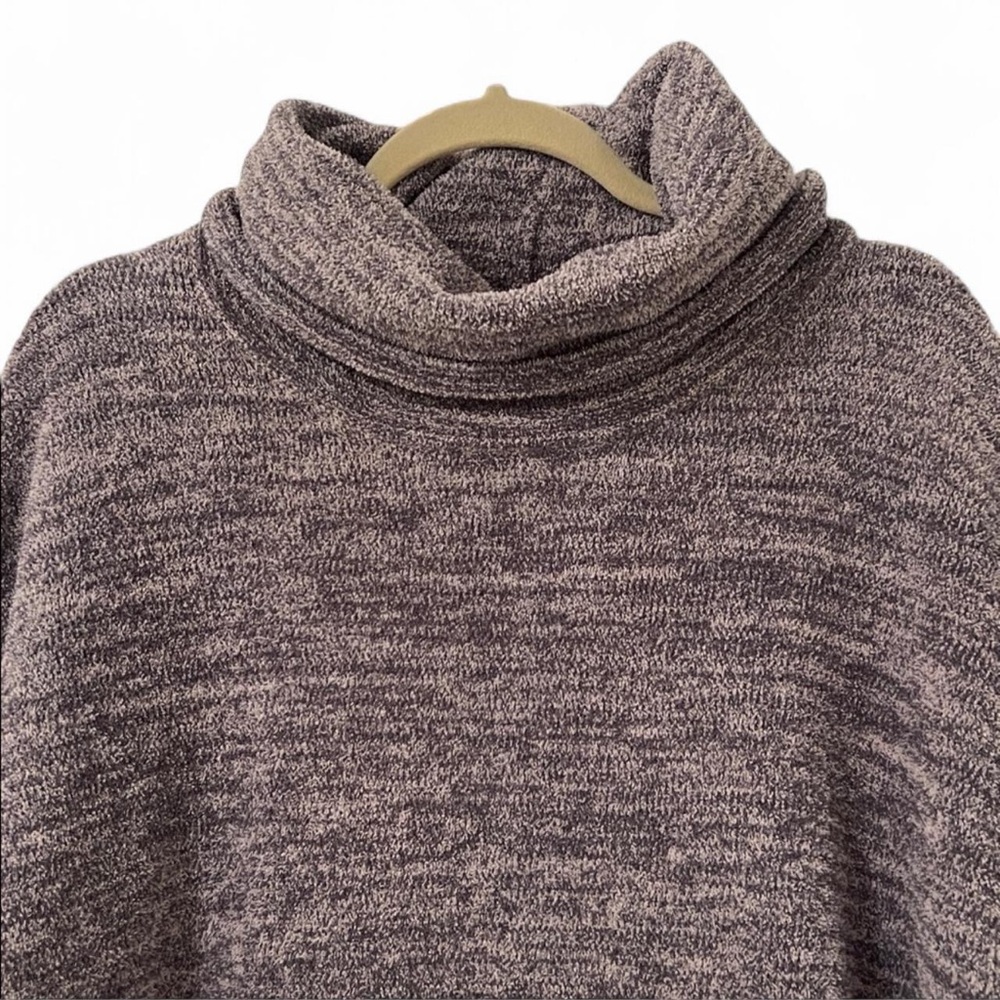 Barefoot Dreams CozyChic Turtleneck Sweater Gray OS - Picture 4 of 6